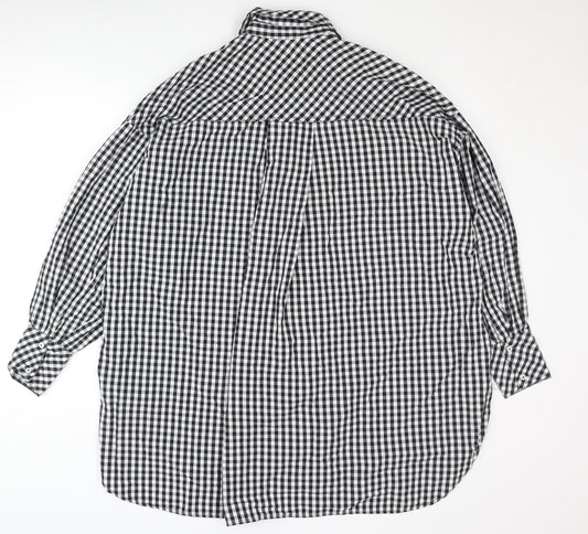Womens UK Size S Stradivarius Black Button-Up