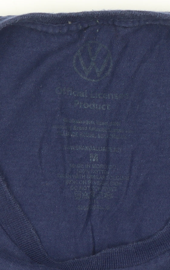 Volkswagen Men's Blue Graphic T-Shirt Size M