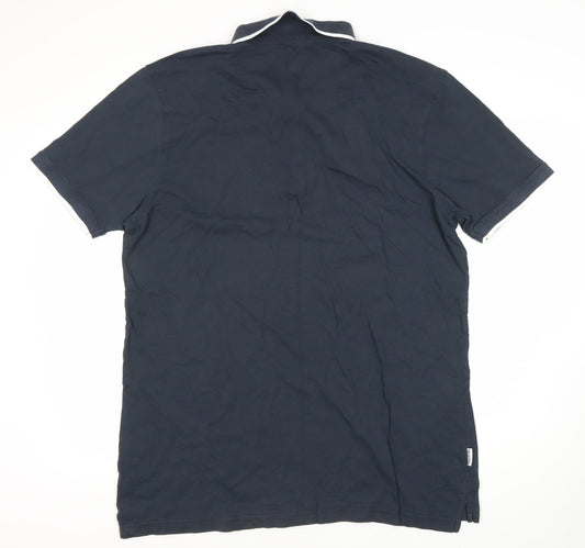 Lambretta Men's Blue 4XL Polo Shirt with Logo