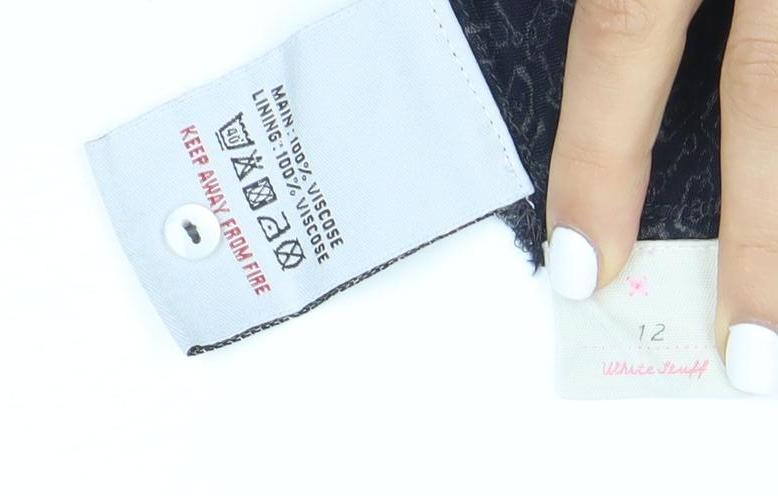 H&M Women's Multicoloured Geometric Skirt Size 12