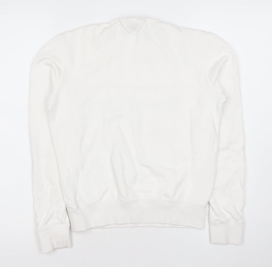 Mens UK Size XS Reebok White Pullover Sweatshirt