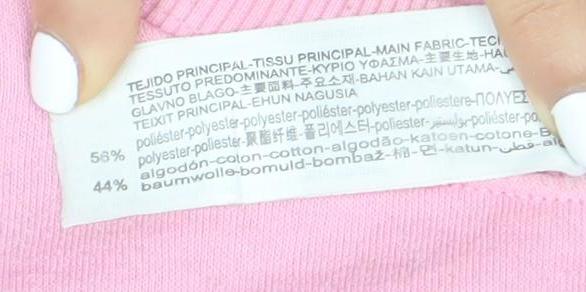 Stradivarius Women's Pink Graphic Pullover Sweatshirt, Size 10