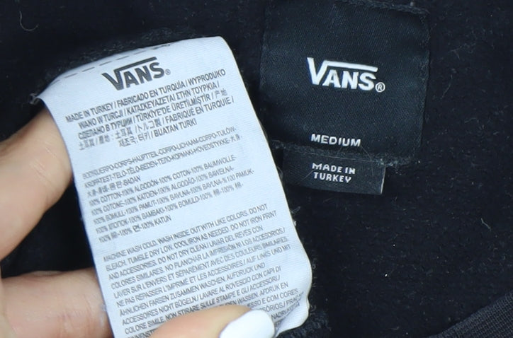 Vans Men's Black Graphic Print Sweatshirt Size M