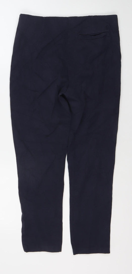 Jaeger Women's Blue Trousers Size 12 Regular Fit