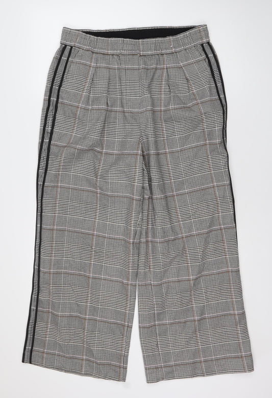 Womens UK Size UK 14 Marks and Spencer Regular Fit Cropped Grey Trousers