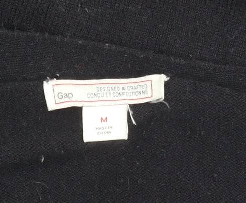 Gap Women's Black V-Neck Cardigan M