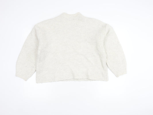 Womens UK Size M Marks and Spencer Ivory Pullover Jumper