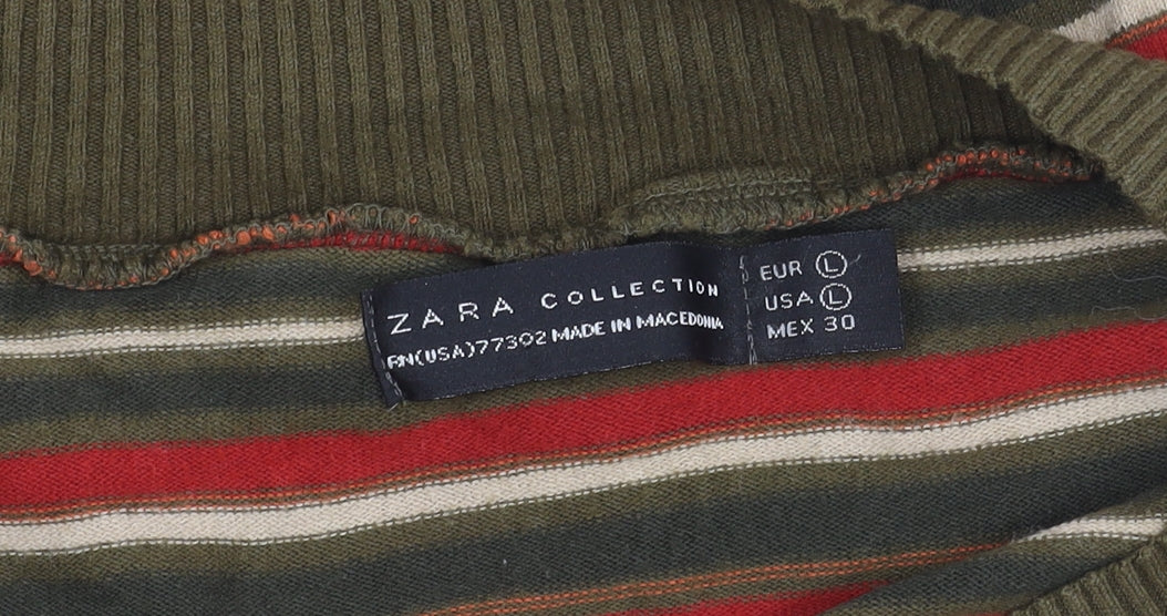 Womens UK Size 12 Zara Multicoloured Jersey T-Shirt