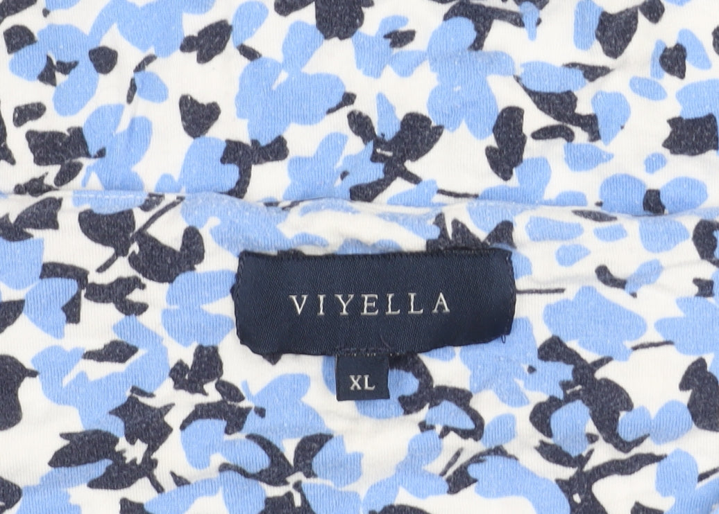 Womens UK Size XL Viyella Multicoloured Basic T-Shirt