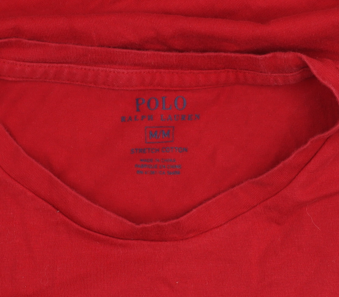 Polo Ralph Lauren Men's Red Crew Neck T-Shirt M