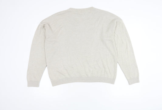 Womens UK Size 14 BHS Beige Pullover Jumper