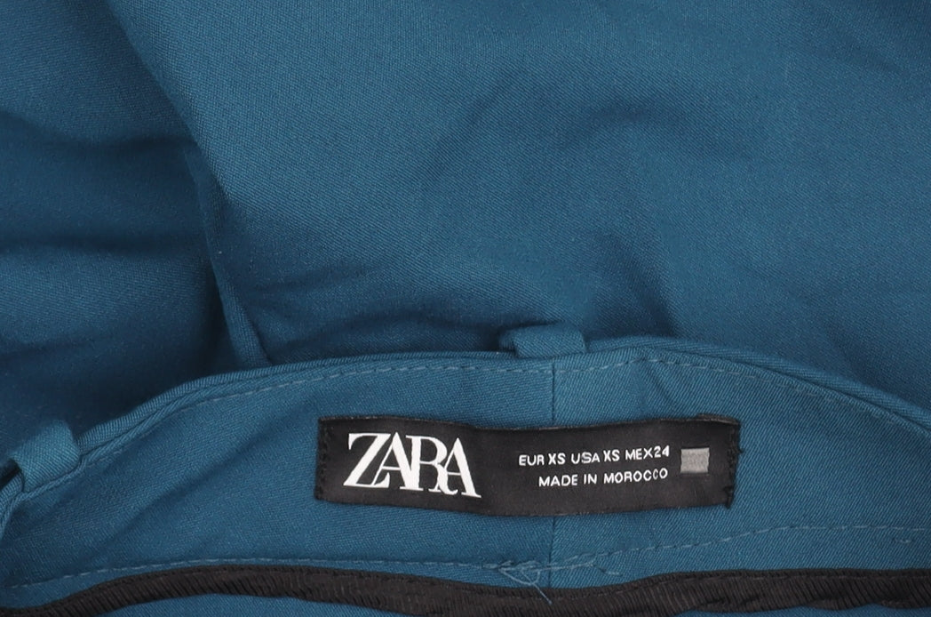 Womens UK Size XS Zara Blue Trousers