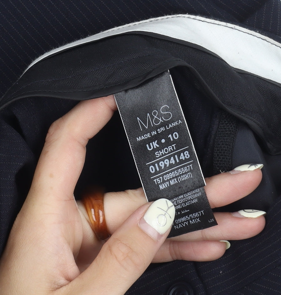 Womens UK Size 10 Marks and Spencer Black Trousers