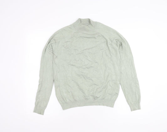 Womens UK Size M Pieces Green Pullover Jumper