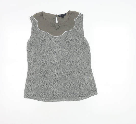 Womens UK Size XS Banana Republic Grey Blouse