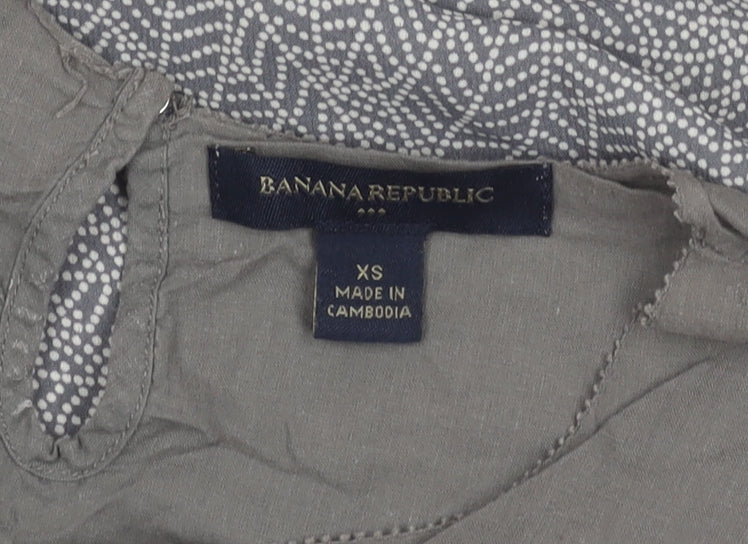 Banana Republic Women's Grey XS Blouse Sleeveless