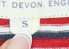 Jack Wills Men's Striped T-Shirt Small Red, Blue