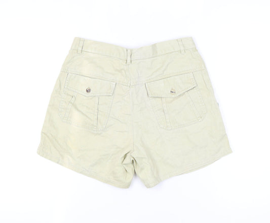 Benetton Women Beige Chino Shorts Size 4