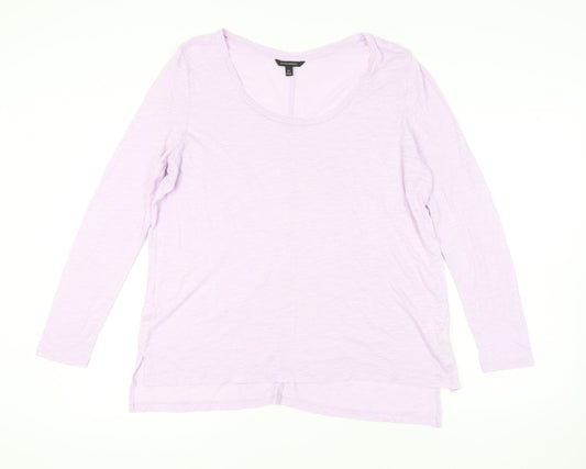 Womens UK Size XL Banana Republic Purple Basic T-Shirt