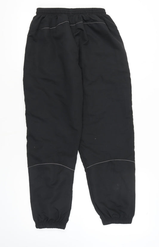 Slazenger Men's Black Track Pants, Size S, Lightweight Sportswear