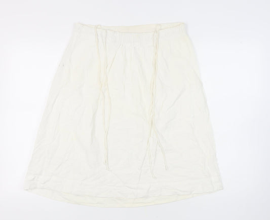 French Connection Women's Ivory Knee-Length Skirt, Size 12