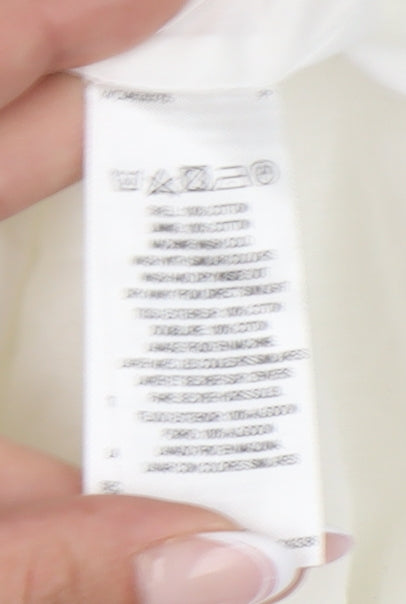 Brand and care label for French Connection Women's Ivory Knee-Length Skirt, size 12