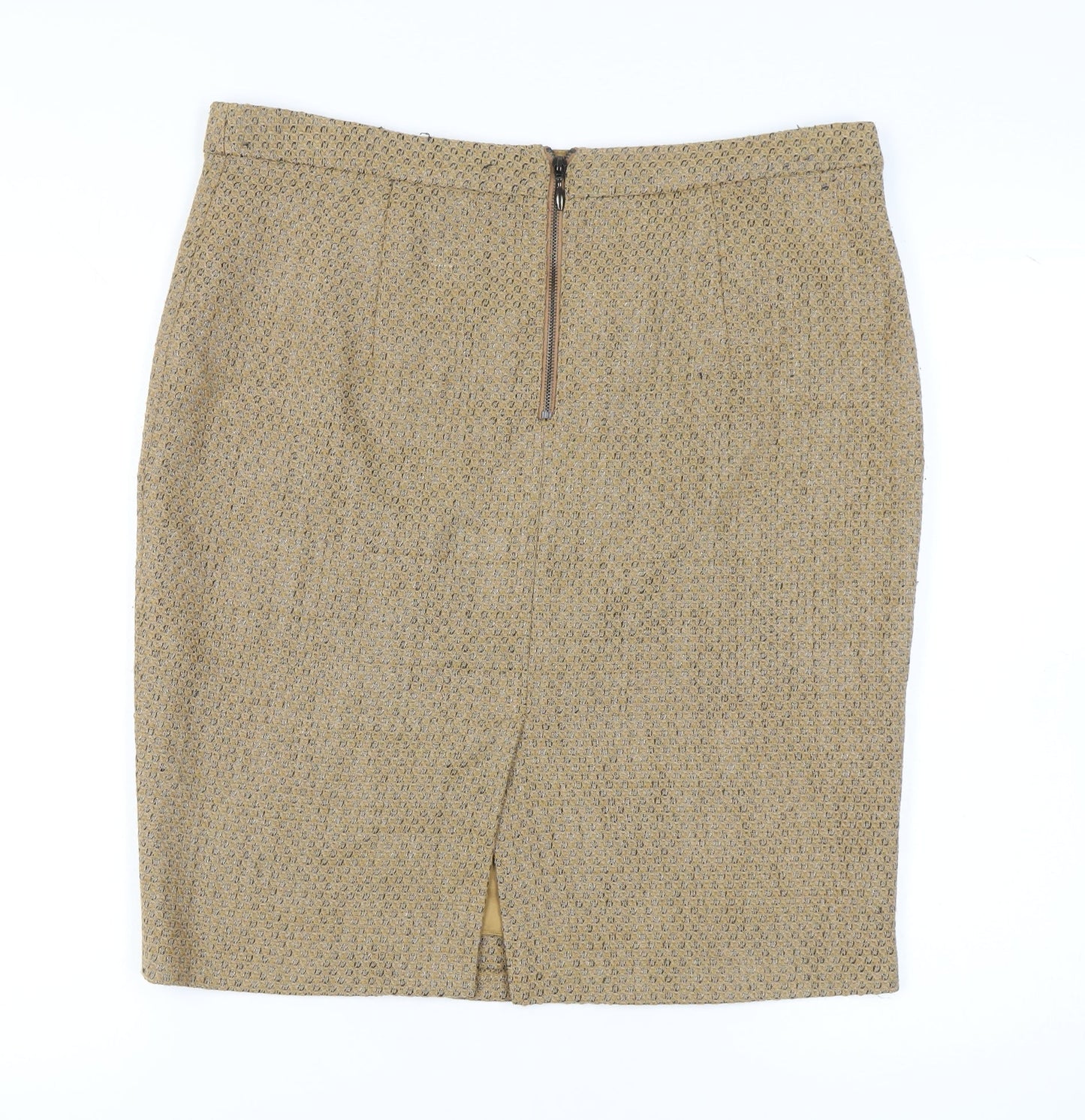 Marks & Spencer Women's Beige Pencil Skirt, Size 16