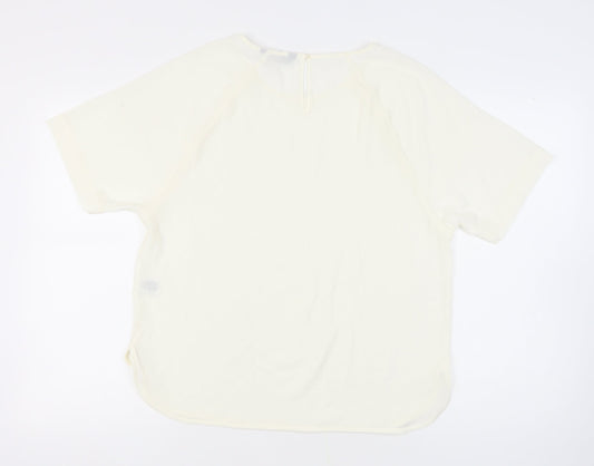 M&S Women's Ivory Short Sleeve Raglan Top 14