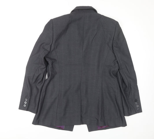 Next Women's Grey Regular Fit Blazer, Size 16