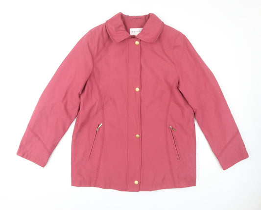 Womens UK Size 16 EWM Pink Pea Coat
