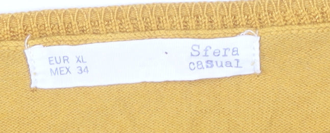 Womens UK Size XL Sfera Yellow Pullover Jumper