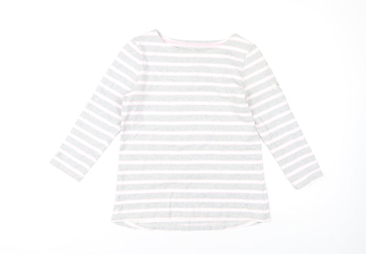 Womens UK Size 10 Joules Grey T-Shirt