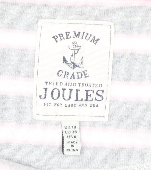 Womens UK Size 10 Joules Grey T-Shirt