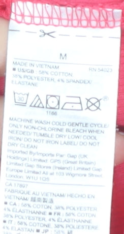 Gap Women's Pink Tank Top M - Stylish Scoop Neck Comfort