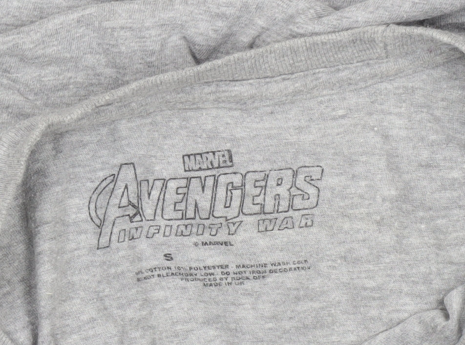 Marvel Men's Grey Avengers Infinity War T-Shirt S