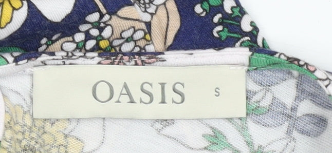 Womens UK Size S Oasis Multicoloured Tunic Blouse