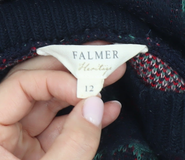 Womens UK Size 12 Falmer Heritage Multicoloured Pullover Jumper