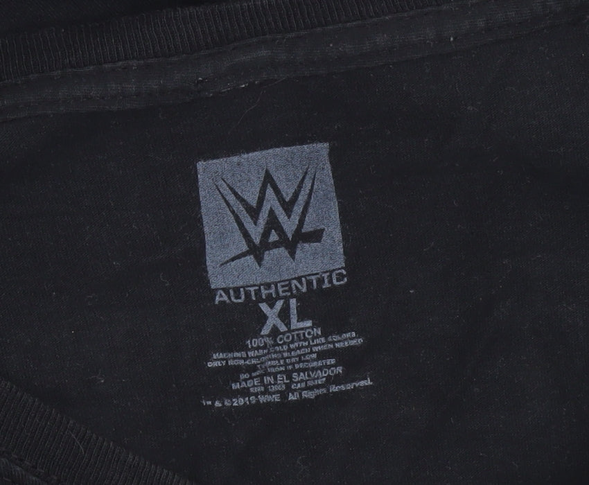 WWE Men's Black XL Graphic Print T-Shirt