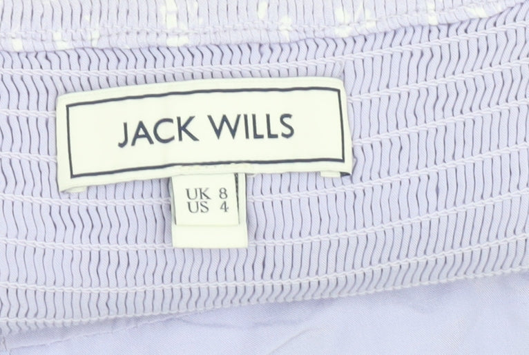 Jack Wills Women's Purple Cropped Camisole Top