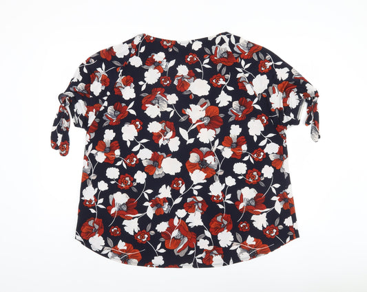 Womens UK Size 20 Debenhams Multicoloured Basic Blouse