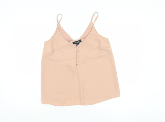 Womens UK Size 10 New Look Beige Camisole Blouse