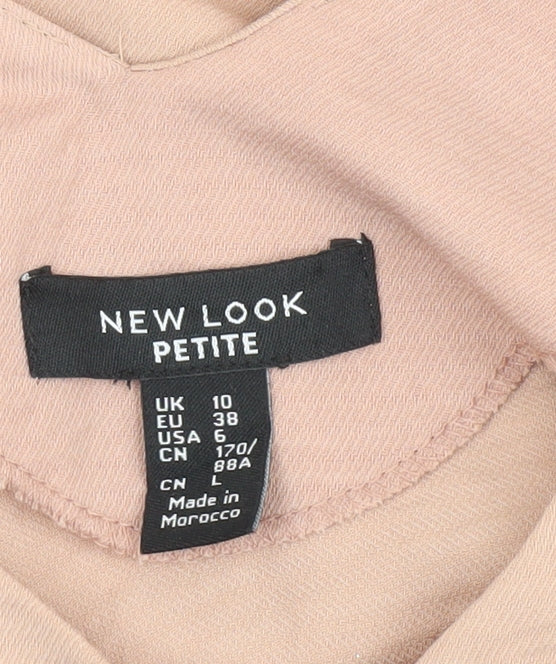 New Look Beige Petite Camisole Blouse, Size 10, Casual