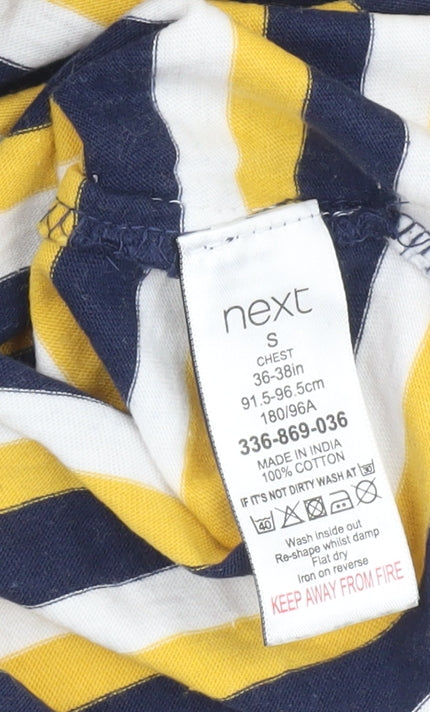 Next Men's Multicoloured Striped T-Shirt S