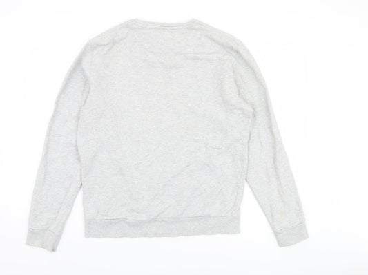 Mens UK Size M Lyle & Scott Grey Pullover Sweatshirt