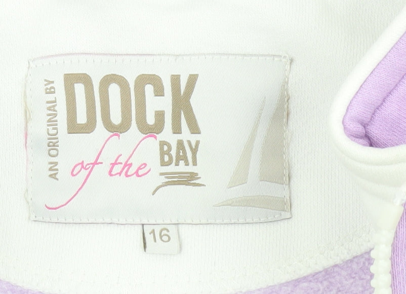 Dock of the Bay Women’s Purple Zip Sweatshirt Size 16