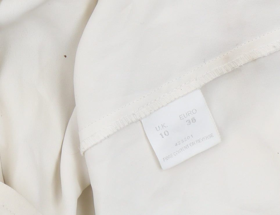 Womens UK Size 10 Eastex Ivory Blouse