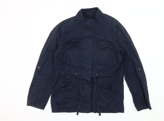 Womens UK Size 16 Dorothy Perkins Blue Military Jacket