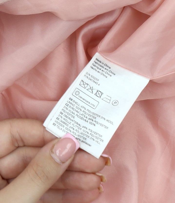 Womens UK Size 16 H&M Pink Basic Jacket