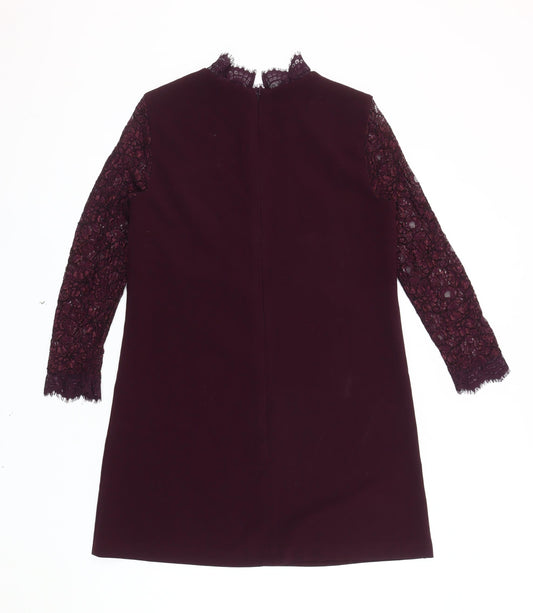 Topshop Women's Purple Shift Dress Size 10