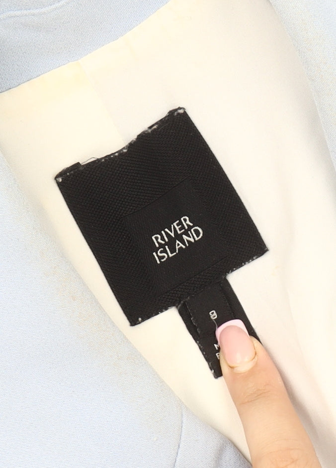 River Island Women's Blue Blazer M Lined Spring